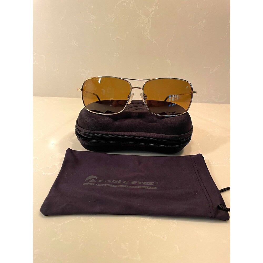 Men’s Eagle Eyes Navigator #14100 7295 Aviator Metal Framed Sunglasses